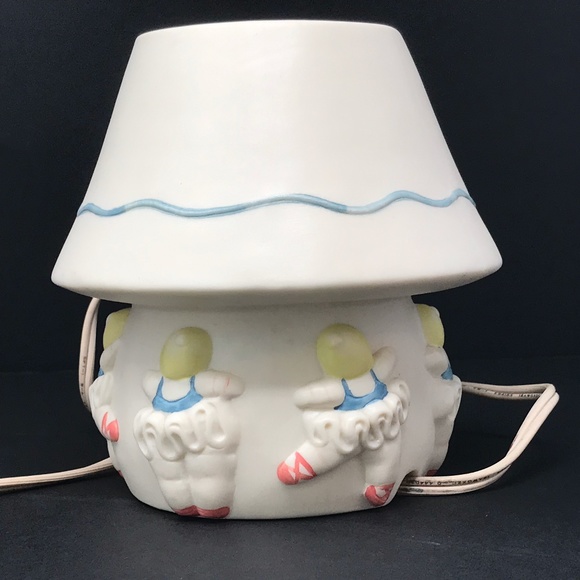 Vintage Charpente Michel & Co Ceramic Chubby Ballerina Night Light Lamp - Picture 2 of 14